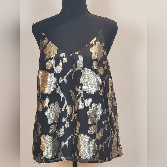 NWT Women Sparkle Glitter Spaghetti top ( S-M ) - Picture 2 of 9